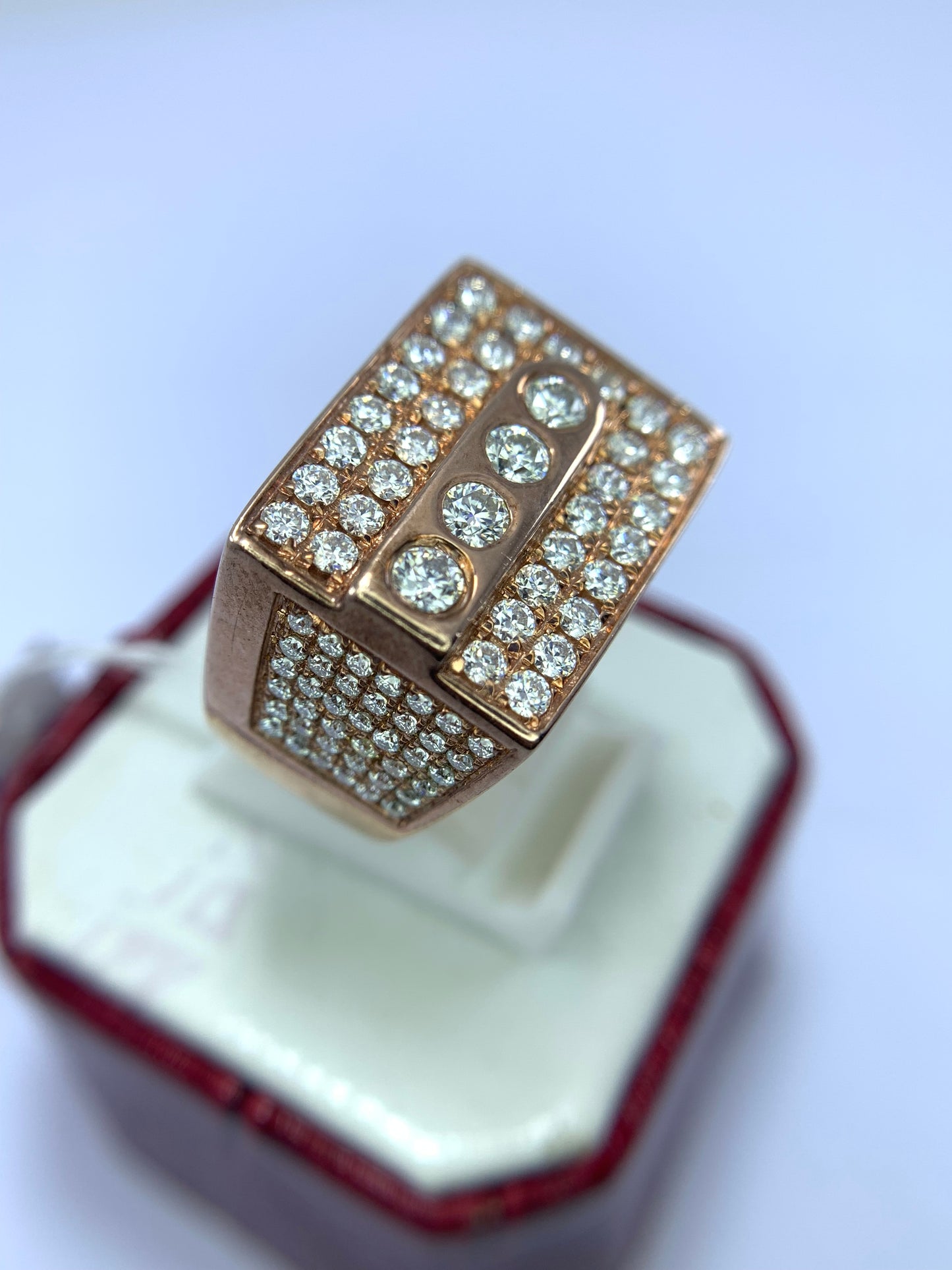 moissanite d vvs 1 ring unique handmade gold plated rose gold